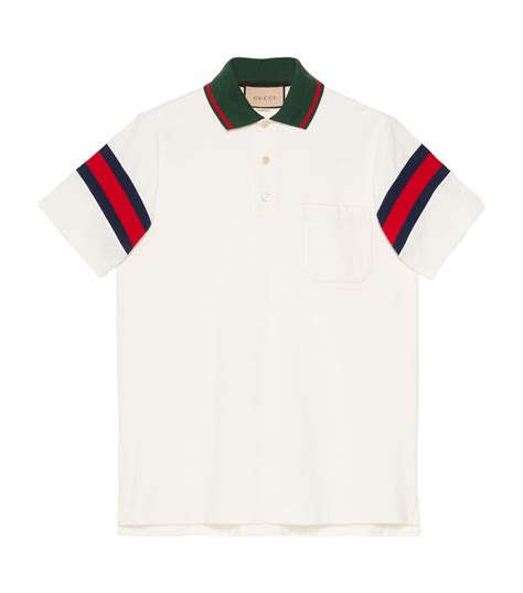 gucci web stripe polo|Gucci t shirt sale.